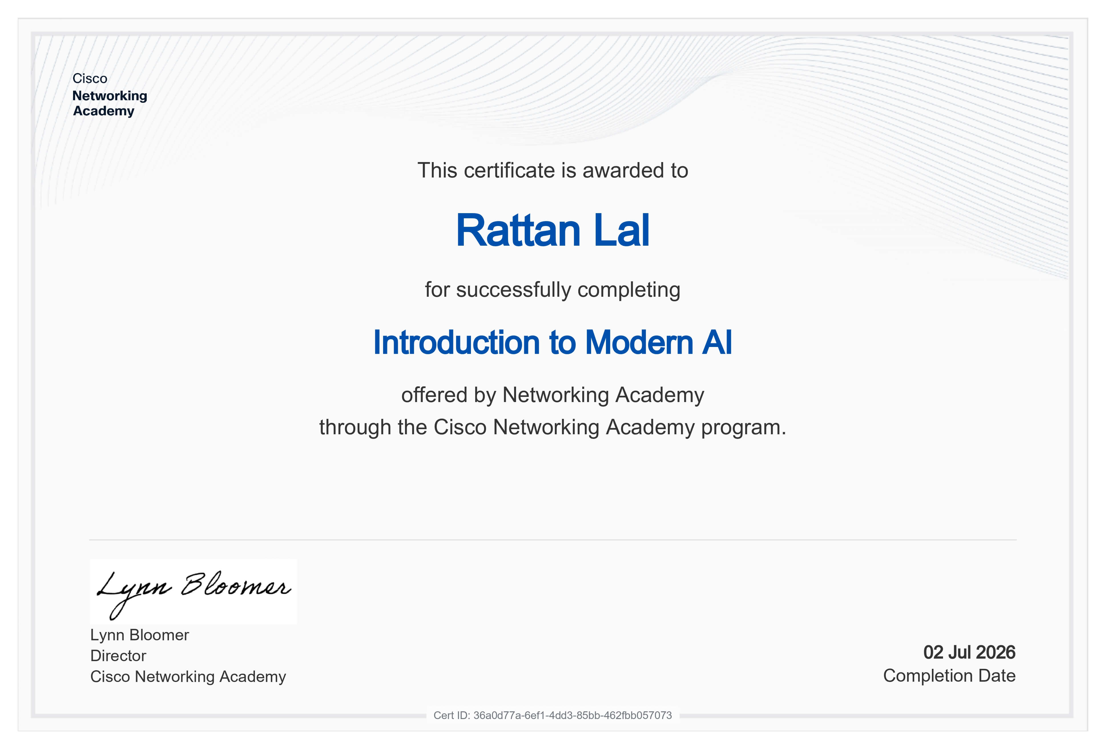 Introduction Modern AI